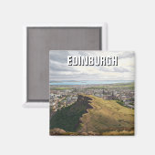 スコットランドエディンバラアーサーズシートトラベル マグネット (正面/裏面)