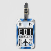 スコットランドエディンバララゲッジタグ ラゲッジタグ (正面縦)