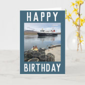 スコットランドカード、イスレイ島でフェリー カード (黄色い花)