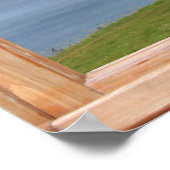 スコットランドキャッスル,空と海の窓からの眺め ポスター (角)