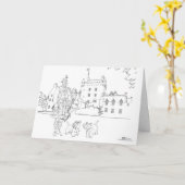 スコットランドキャドール城 カード (黄色い花)