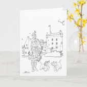 スコットランドキャドール城 カード (黄色い花)