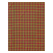 スコットランドクラムスクリムゴーオレンジ赤タータンチェック テーブルクロス (正面)