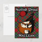 スコットランドクラムマリーンタータンチェック葉書 ポストカード (正面/裏面)