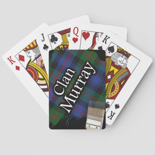 スコットランドクラムレイタータンチェックブラシ トランプ (裏面)