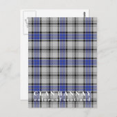 スコットランドクランドハネイタータンチェック ポストカード (正面/裏面)