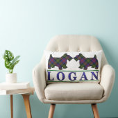 スコットランドクランドローガンタータンチェックスコッチドッグ ランバークッション (椅子)