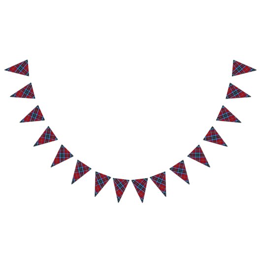 スコットランドクランプタビッシュタータンチェック バンティングフラッグ (全)