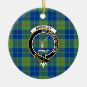 スコットランドクラン狩り古代タータンチェックとC セラミックオーナメント (正面)