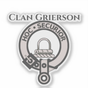 スコットランドクランGriersonクレストバッジステッカー シール