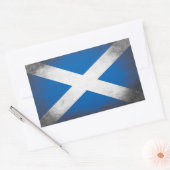スコットランドグランジ国旗 長方形シール (封筒)