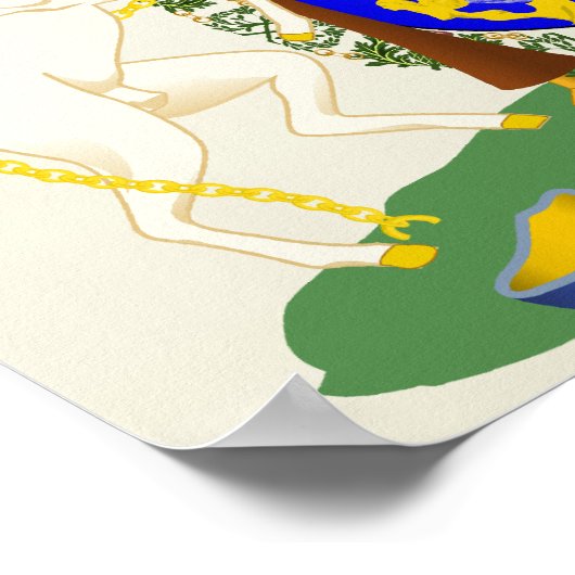 スコットランドコートオブアームズ詳細 ポスター (角)