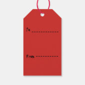 スコットランドゴシックスカルプレイドギフトラベル ギフトタグ (裏面)