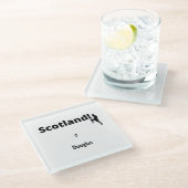 スコットランドサッカー、カスタマイズ可能 ガラスコースター (アングル)