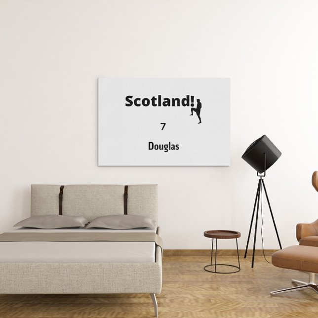 スコットランドサッカー、カスタマイズ可能 メタルプリント (クリエイターアップロード済み)