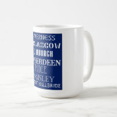 スコットランドサブウェイワードアート コーヒーマグカップ (正面右)