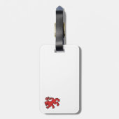 スコットランドサルタイヤ荷物タグ ラゲッジタグ (裏面縦)