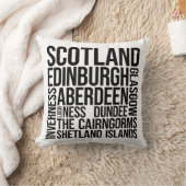 スコットランドシティズワードアート – エディンバラトラベル クッション (ブランケット)