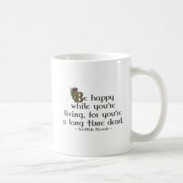 スコットランドスコットティスル金ゴールドケルト結び目模様 コーヒーマグカップ