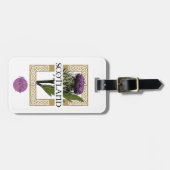 スコットランドスコットティスル金ゴールドケルト結び目模様 ラゲッジタグ (正面横)