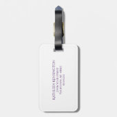 スコットランドスコットティスル金ゴールドケルト結び目模様 ラゲッジタグ (裏面縦)