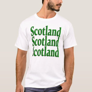 スコットランドスコットランドトリプルデザイン Tシャツ