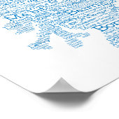 スコットランドスラングのワードマップポスター ポスター (角)