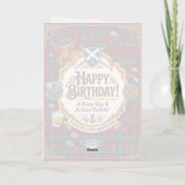 スコットランドタータンの誕生日 カード (裏面)