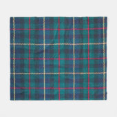 スコットランドタータンチェックの背景と格子縞の織り方p フリースブランケット (正面(横))