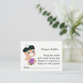 スコットランドタータンチェックアザラシ花かわいい赤ちゃんシャワー エンクロージャーカード (スタンド正面)