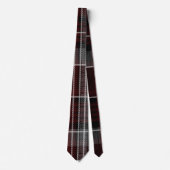 スコットランドタータンチェックブルガンディーグレーケルトの格子柄 ネクタイ (正面)