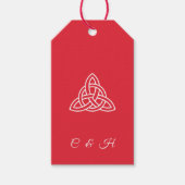 スコットランドタータンチェックプレイドケルト結婚チュ ギフトタグ (正面)