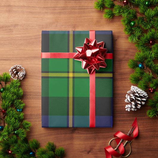 スコットランドタータンチェックプレイド ラッピングペーパー (クリスマスギフト)