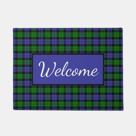 スコットランドタータンチェック ドアマット (正面)