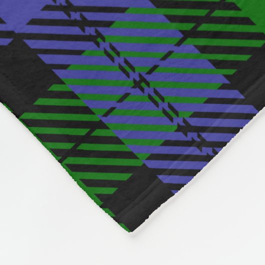 スコットランドタータンチェック フリースブランケット (角)