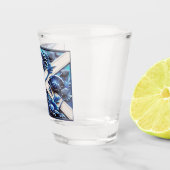 スコットランドティスルデザイン ショットグラス (右)