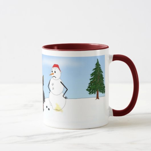 スコットランドテリアのクリスマス マグカップ (右)