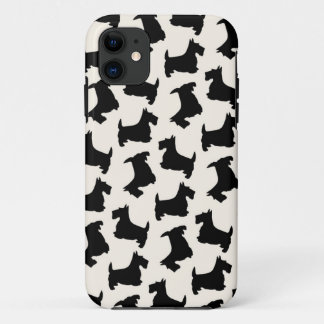 スコットランドテリアのスコッチテリア犬パターン黒 iPhone 11 ケース