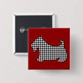 スコットランドテリアのピンボタン 缶バッジ (正面&裏面)