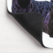 スコットランドテリアの黒いですかwheatenトリオ、憂うつ マウスパッド (コーナー)