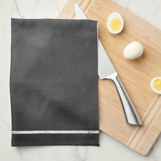 スコットランドテリアはヴィンテージの黒板をここにだめにしました キッチンタオル (四つ折り)