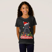 スコットランドテリアクリスマスクリスマススコッチドッグ Tシャツ (正面フル)