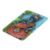 スコットランドテリアスコットドッグプライドキルトスポラン マグネット (左側)