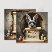 スコットランドテリア犬とメッセージ シーズンカード (正面/裏面)