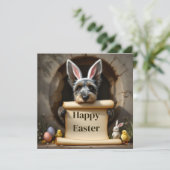 スコットランドテリア犬とメッセージ シーズンカード (スタンド正面)