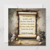 スコットランドテリア犬とメッセージ シーズンカード (裏面)