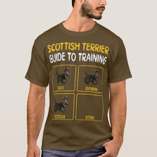 スコットランドテリア犬の服従の訓練ガイド Tシャツ (正面)