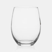 スコットランドテリア犬クリスマスライトギフト ステムなしワイングラス (右)