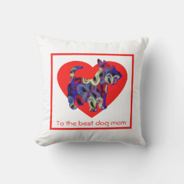 スコットランドテリア/スコットドッグハート母の日 クッション