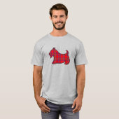 スコットランドテリア メンズ Tシャツ ギフト (正面フル)